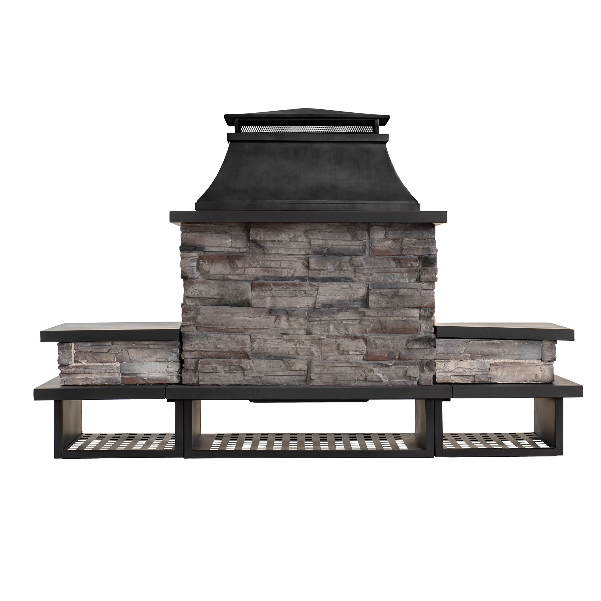 Sunjoy 168837 Outdoor-Wood-Burning-Fireplaces - View #13