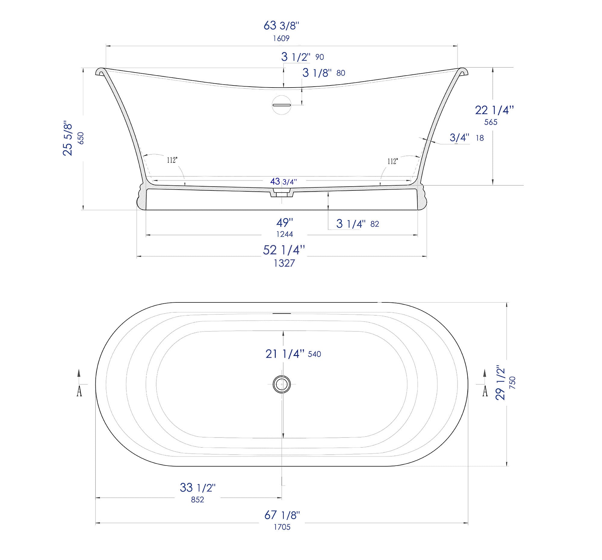 ALFI AB9950 bathtubs - View #5