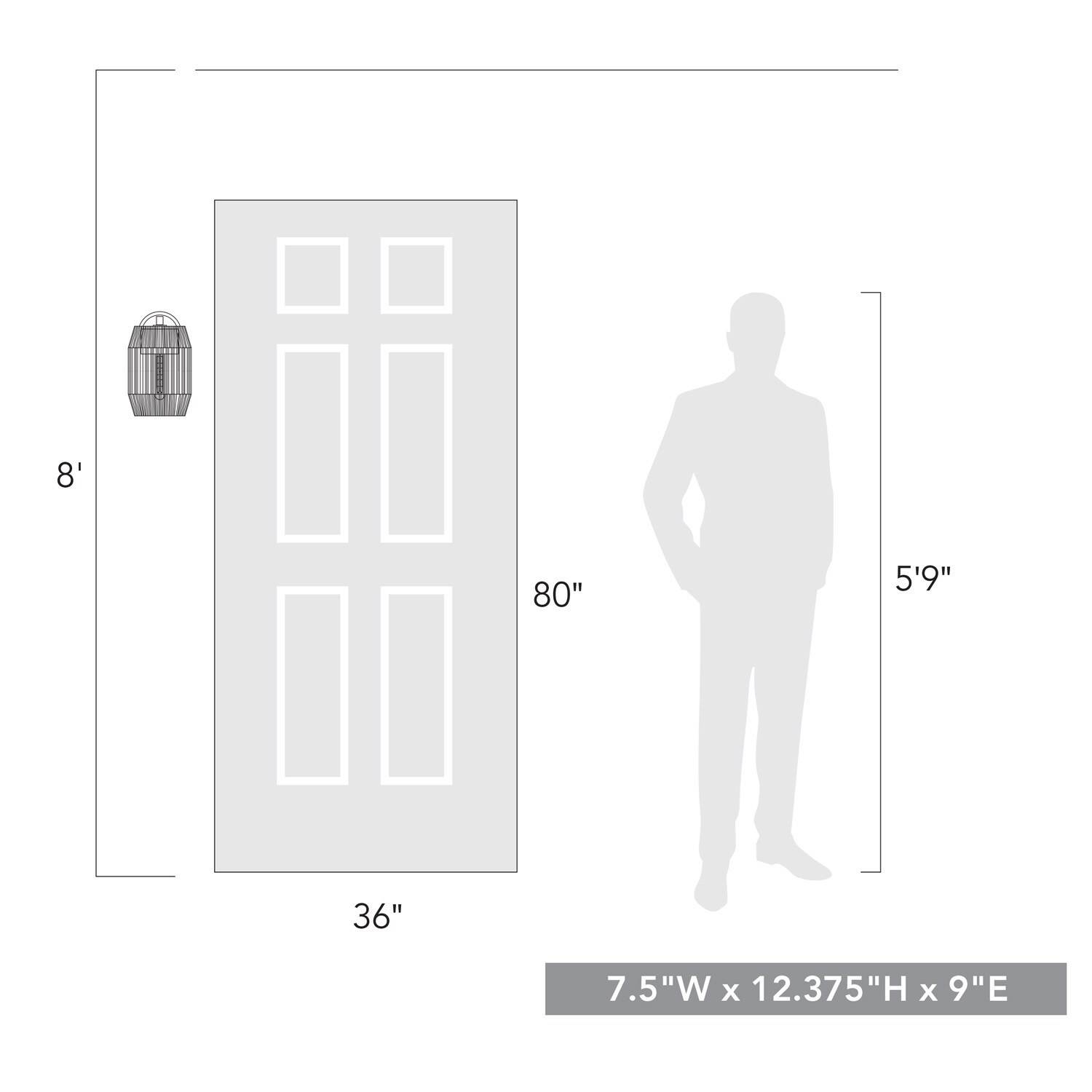 Golden Lighting 6073-OWM NB-SS Outdoor-Wall-Lighting - View #6