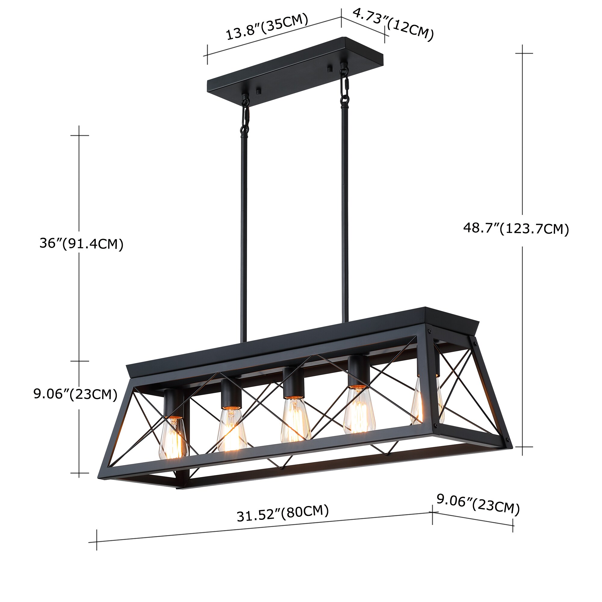 Hukoro FL52215-BK Pendant-Lights - View #2