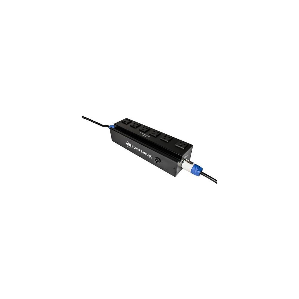  TCNCD334907 ADJ AMDJ-POWRBARLINK 6 ft. Power Box with 6 Surge Protected, Sockets Removable PowerCon and Cord Included