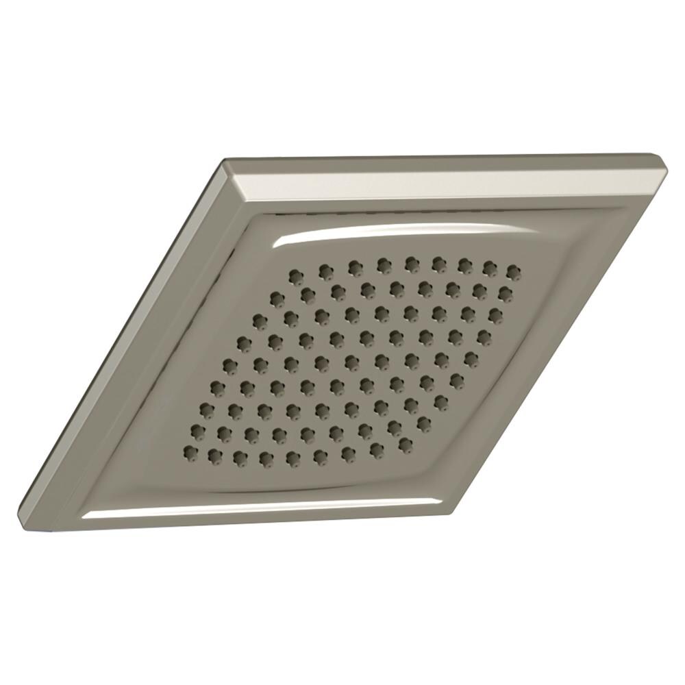 American Standard 1660515.013 Town Square S 1.0 -Spray Polished Nickel 6.31-in Square Fixed Rain Shower Head 1.8 GPM