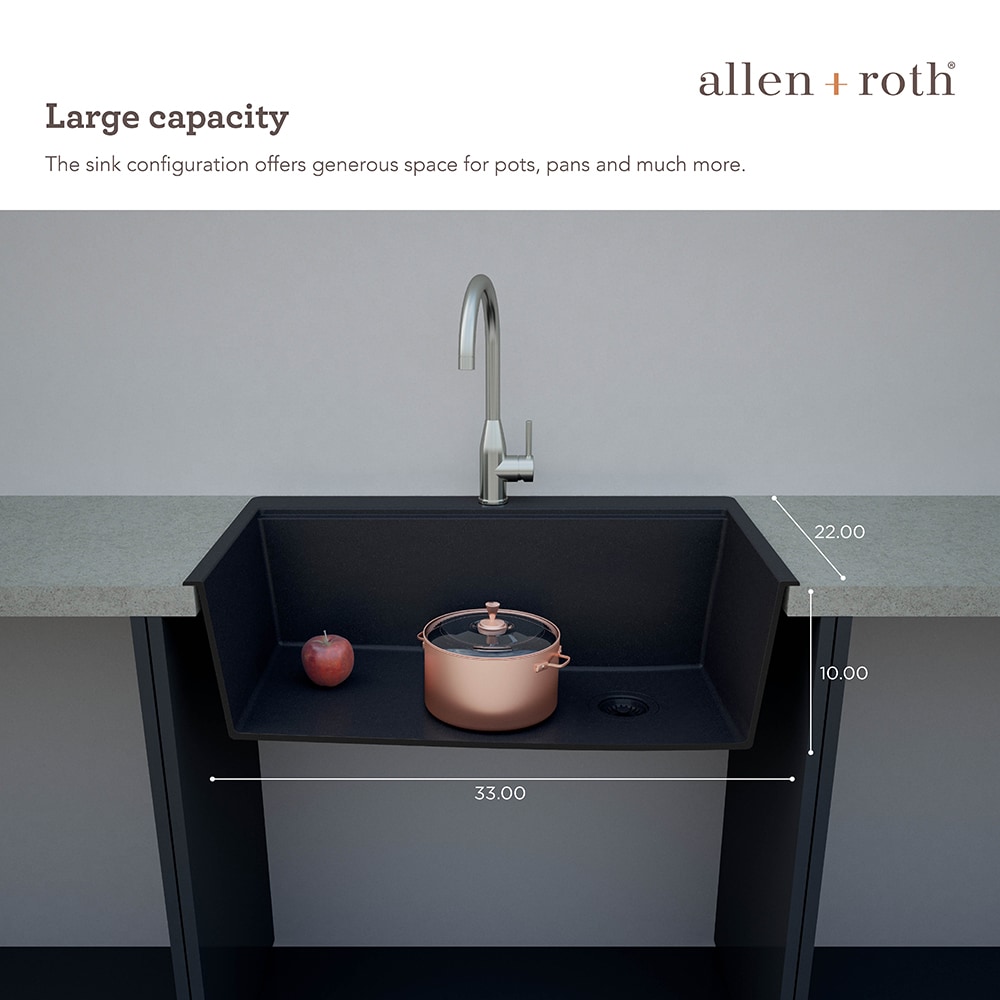 allen + roth TRIN100XLDM13 Kitchen-Sinks - View #6