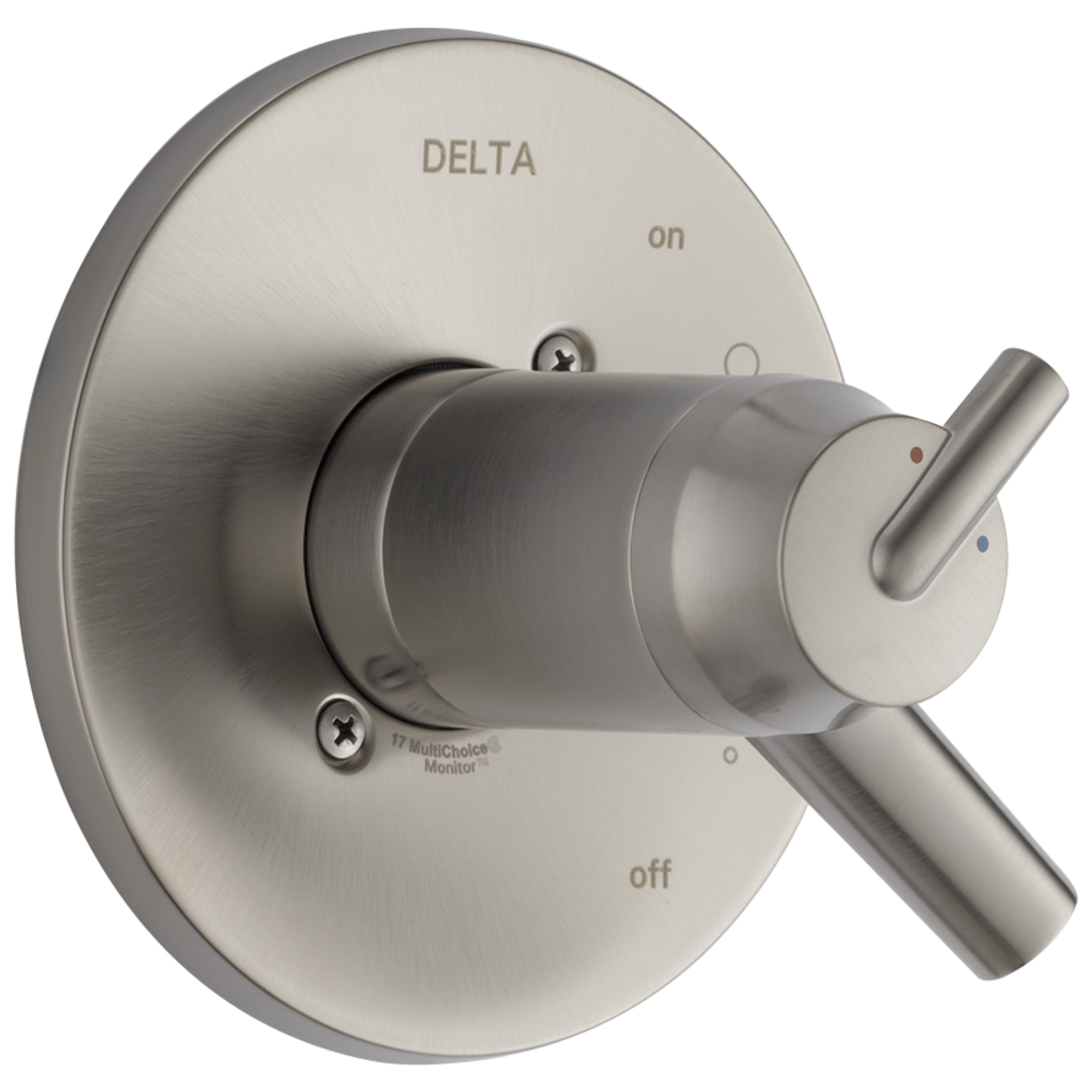 Delta T17T059-SS Trinsic Stainless Steel 3.75-Inches Universal Bathtub/Shower Trim ring 0.5-Inches -ID