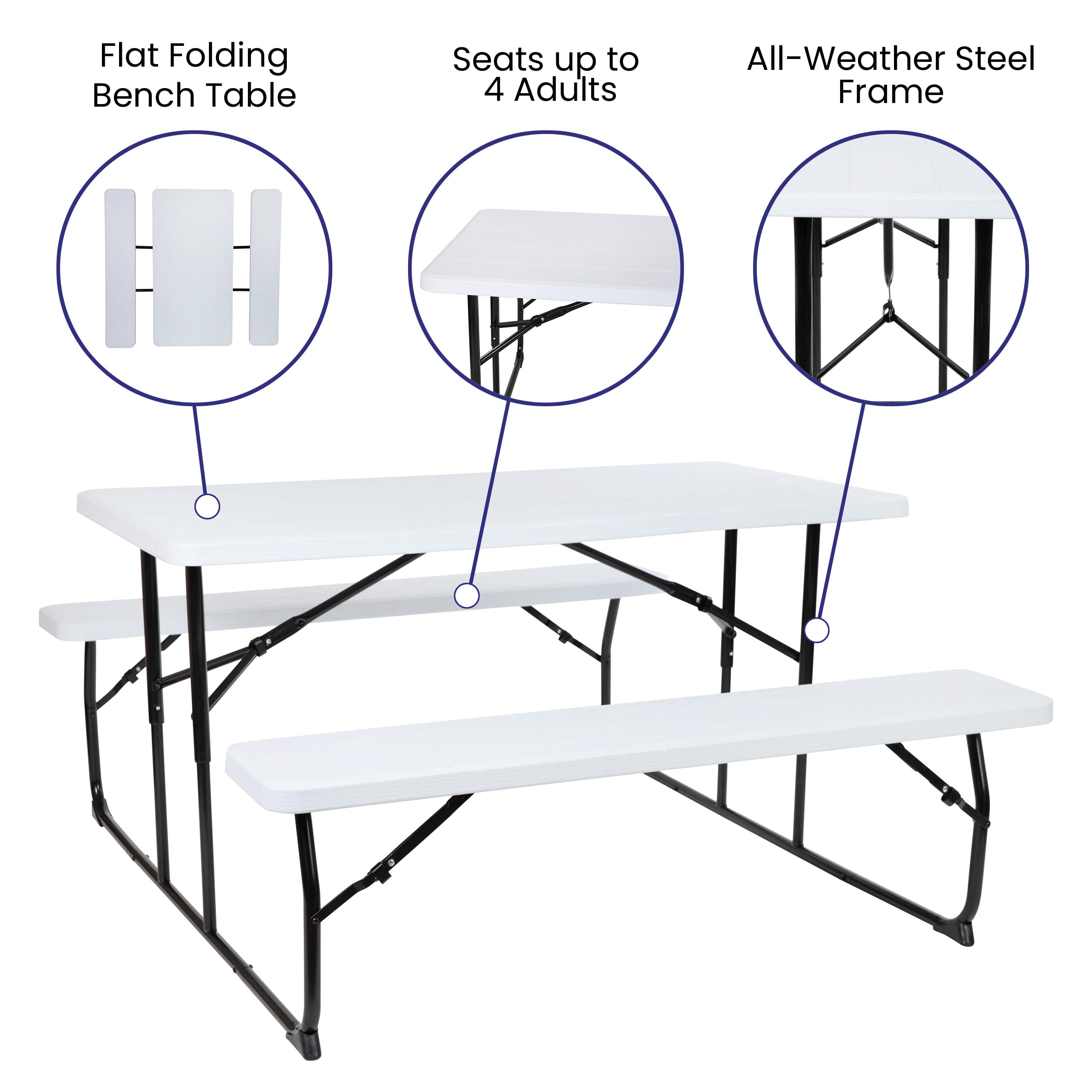 Flash Furniture 889142982555 Picnic-Tables - View #4