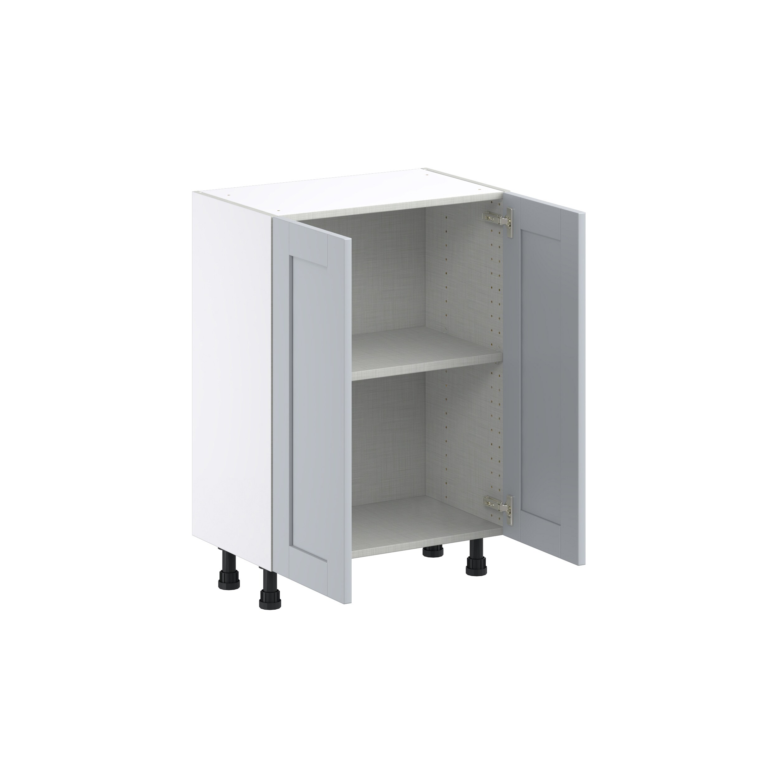 Hugo&Borg Charlesberg 24-in W x 34.5-in H x 14-in D Gray Base Fully ...