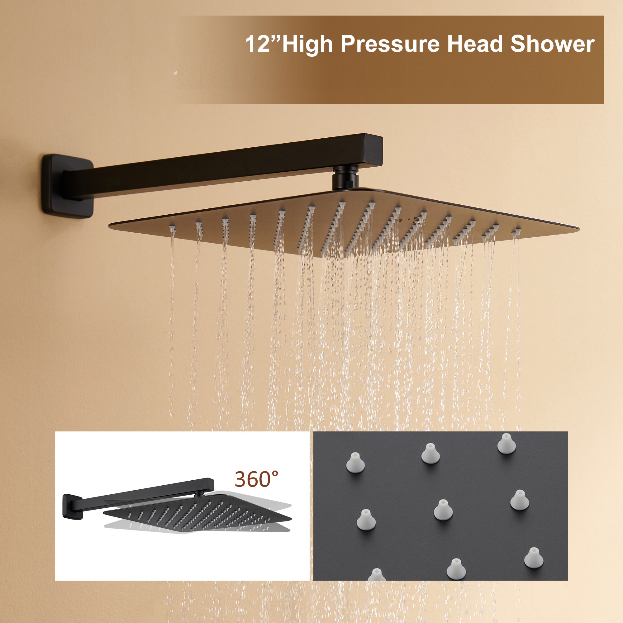 Clihome DG-SS806BG16 Showerhead-Bar-Panels - View #7