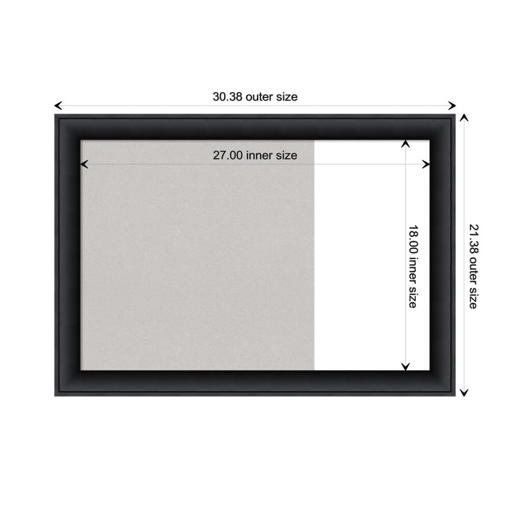 Amanti Art Nero Black Frame Collection 30.38-in W x 21.38-in H ...