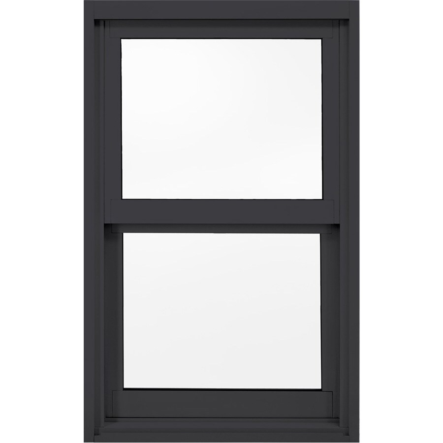 JELDWEN Replacement Bronze Vinyl Dualpane Single Hung Window Half