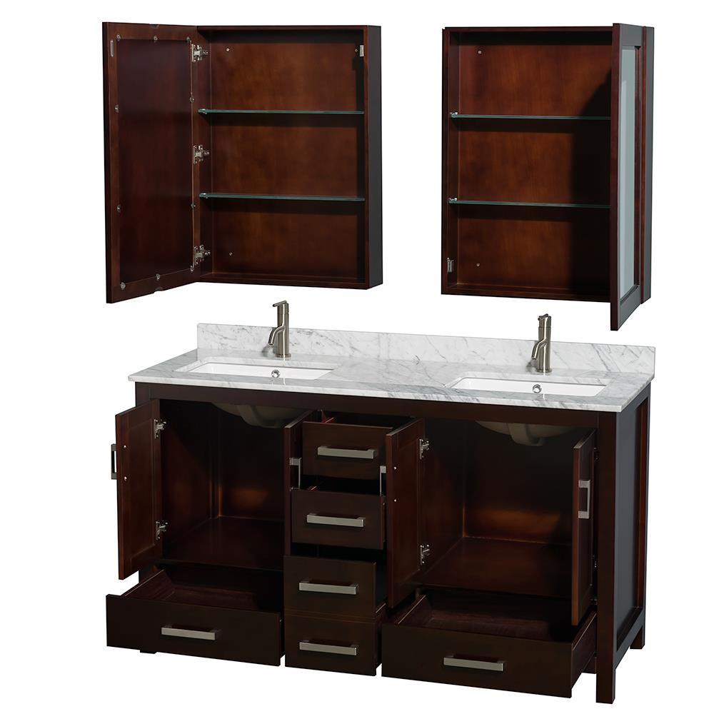 Wyndham Collection WCS141460DESCMUNSMED Bath-Vanity-Combo - View #2