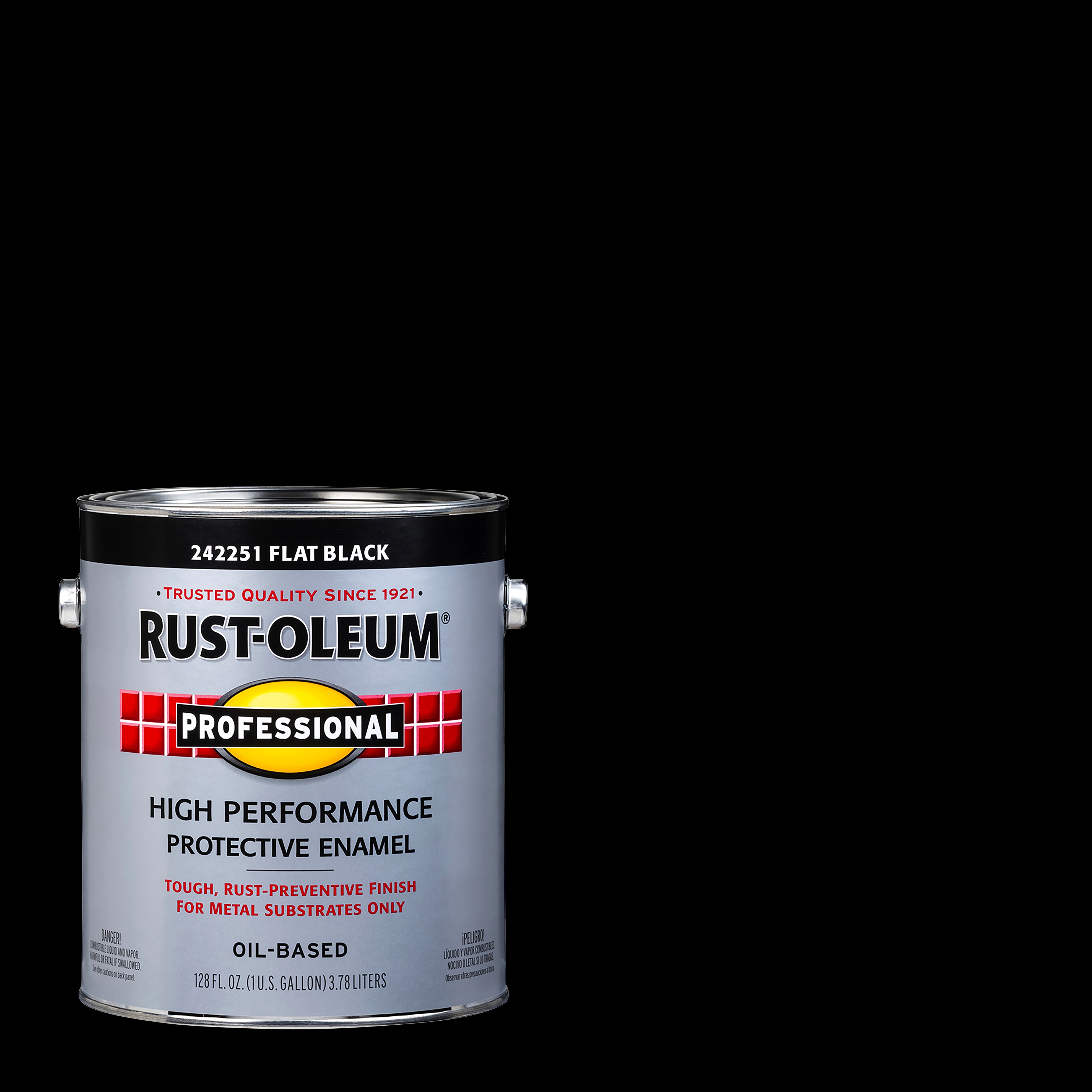 Rust-oleum Professional Flat Black Interior Exterior Oil-based 