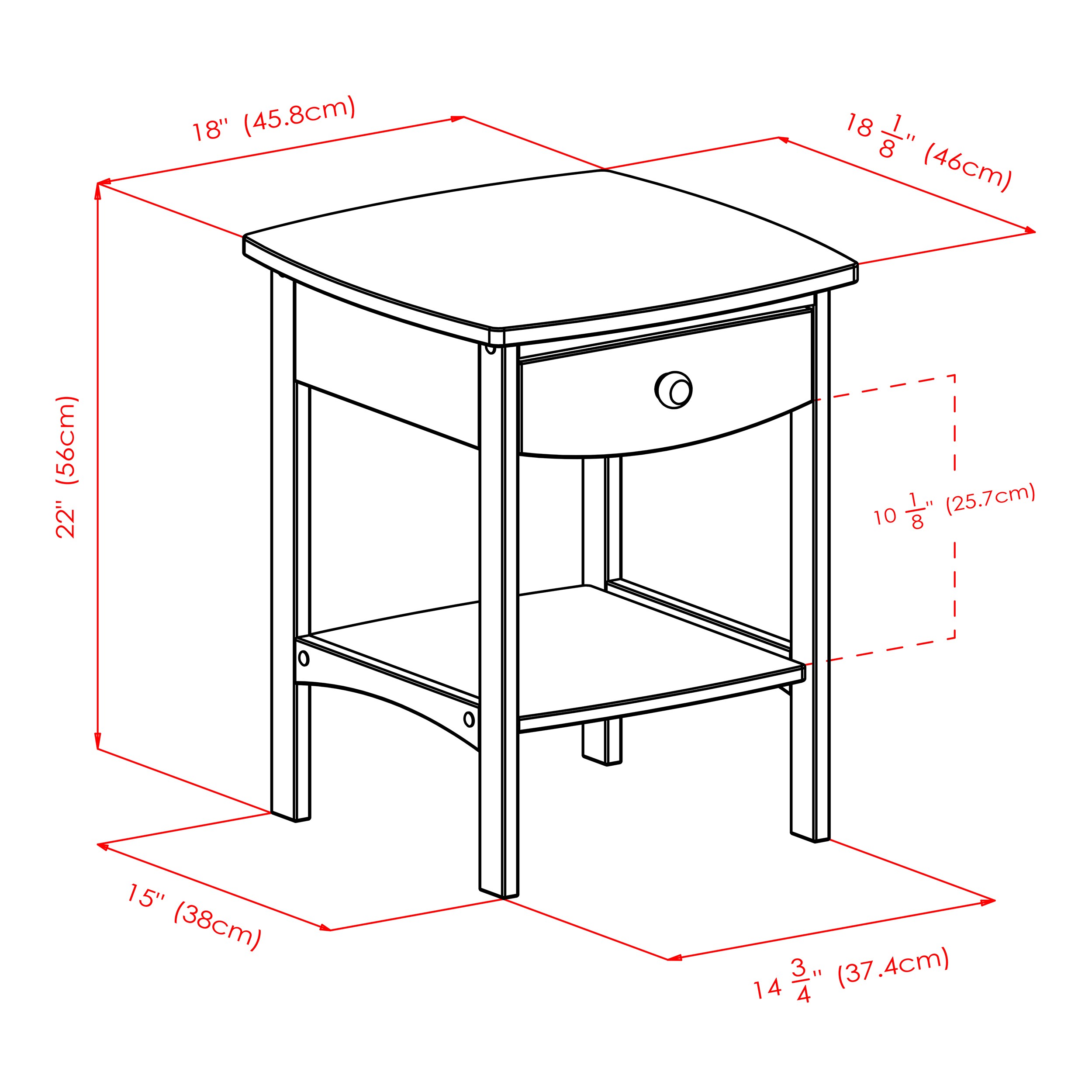 Winsome Wood 20218 nightstands - View #10