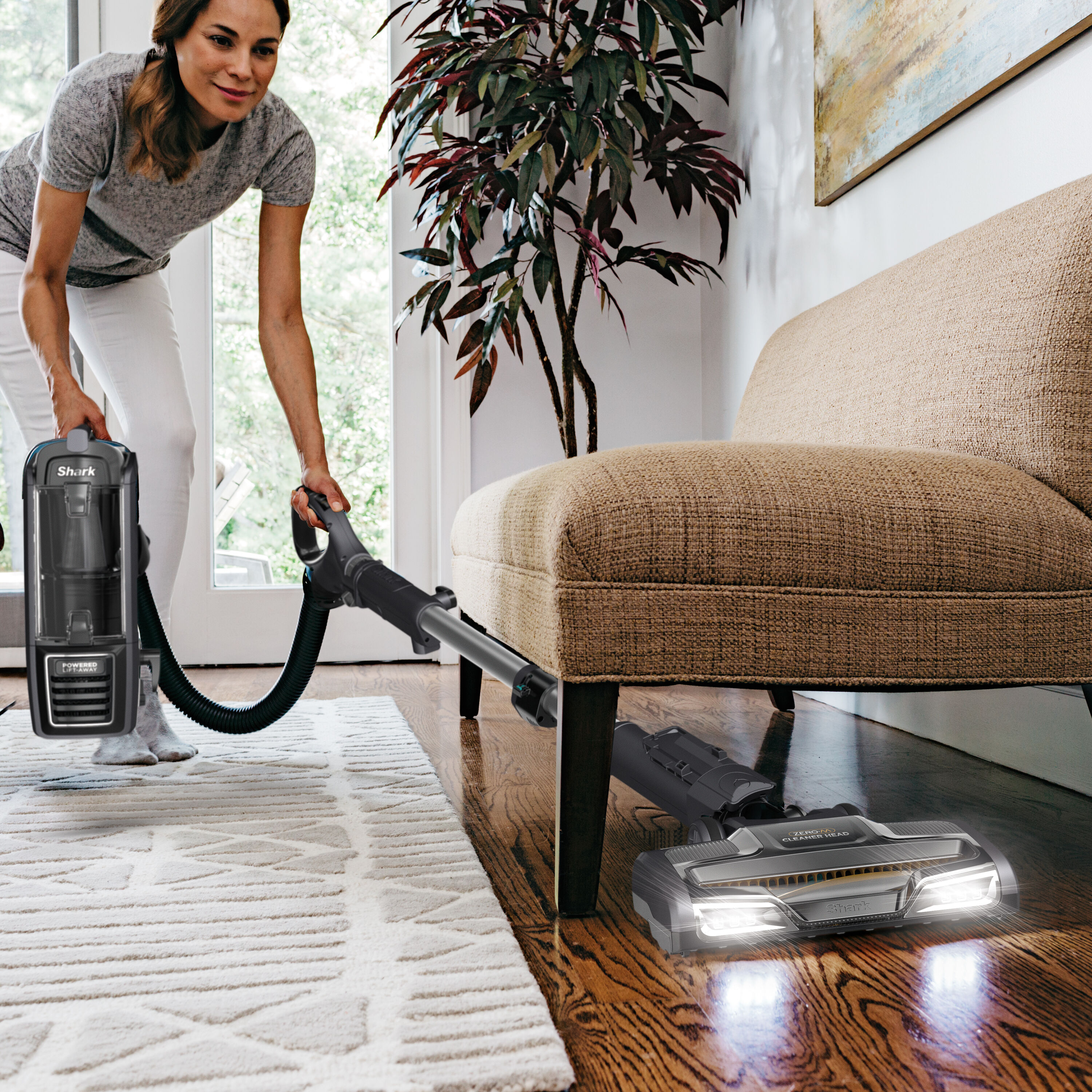 Shark Corded Bagless Pet Upright Vacuum with HEPA Filter in the Upright  Vacuums department at