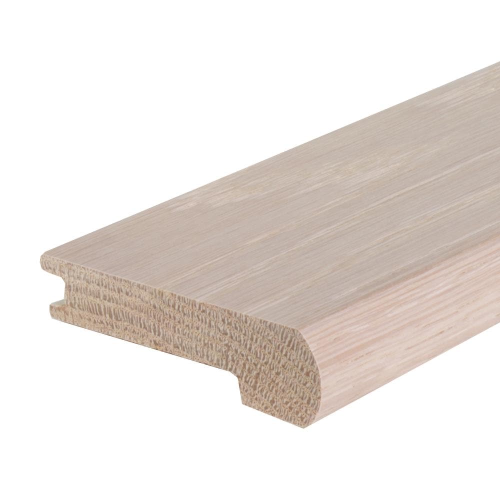 Flexco 954052 Solid Wood Stair Nose 2.75-in x 78-in x 0.5-in French Oak Mila Prefinished Wood Oak Flush Stair Nosing