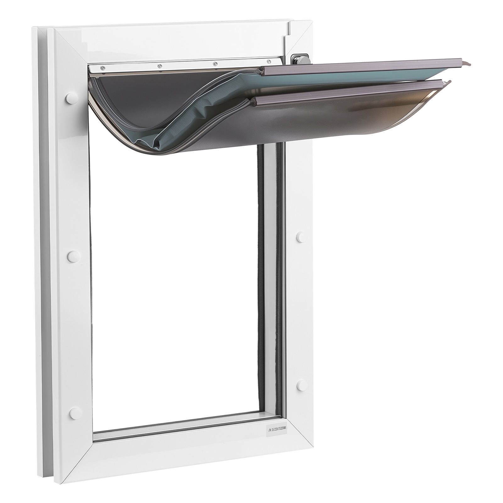 VEVOR Pet Door Large with Three Magnetic Flaps and Metal Frame