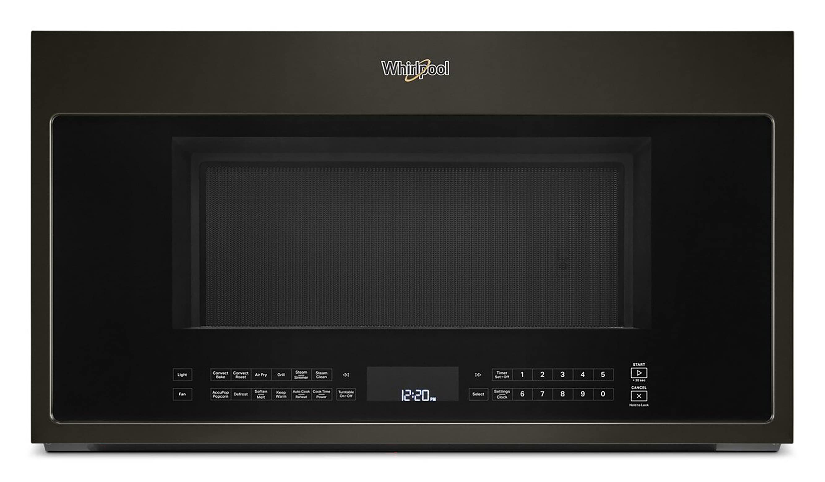 Whirlpool Low Profile 1.1-cu ft 1000-Watt Over-the-Range Microwave (Black)  in the Over-the-Range Microwaves department at