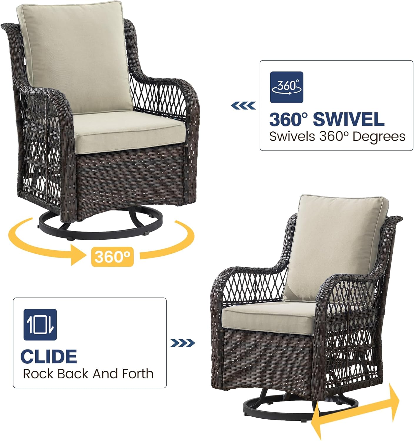 Qeetex DHZ-PHO-132QS6IH Patio-Conversation-Sets - View #3