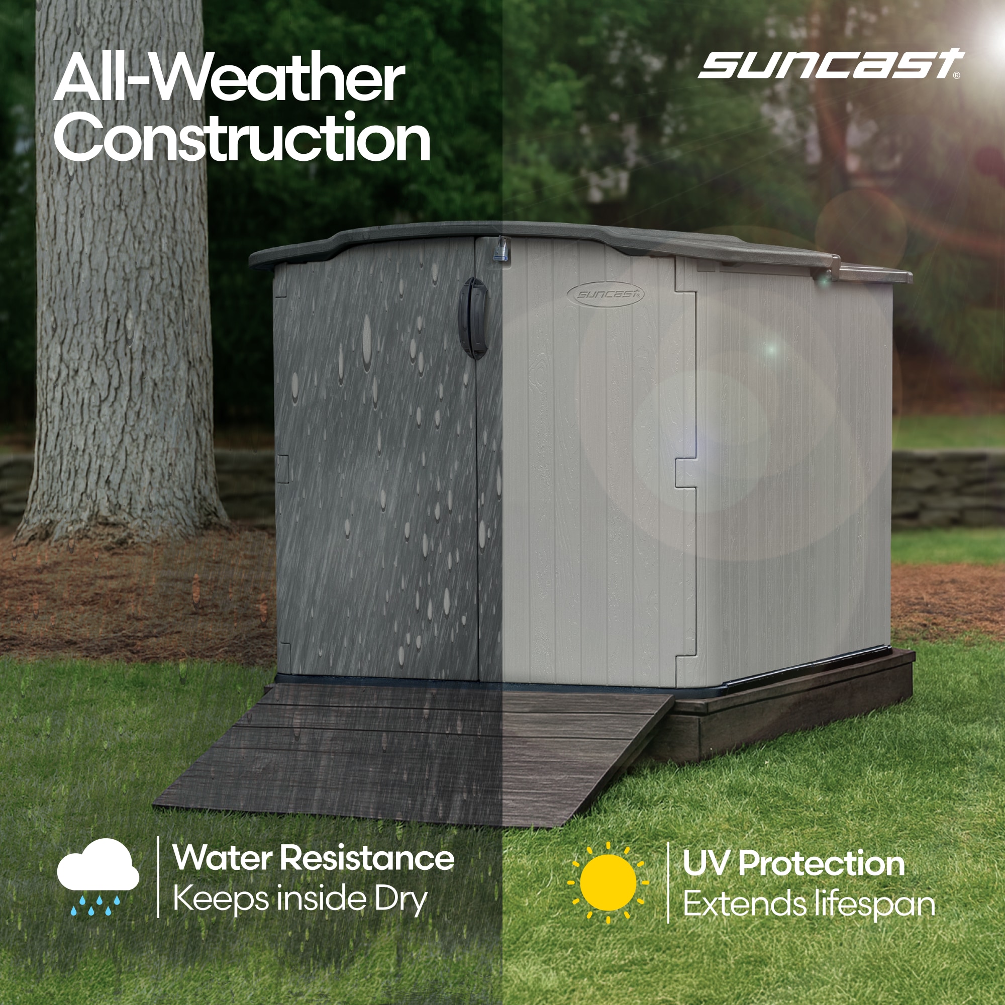 Suncast BMS4950D Vinyl-Resin-Storage-Buildings - View #7