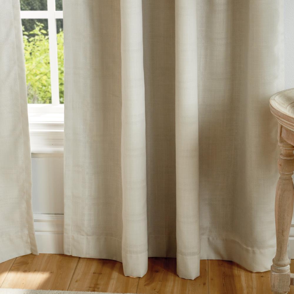 Martha Stewart 95-in Linen Blackout Standard Lined Rod Pocket Curtain ...