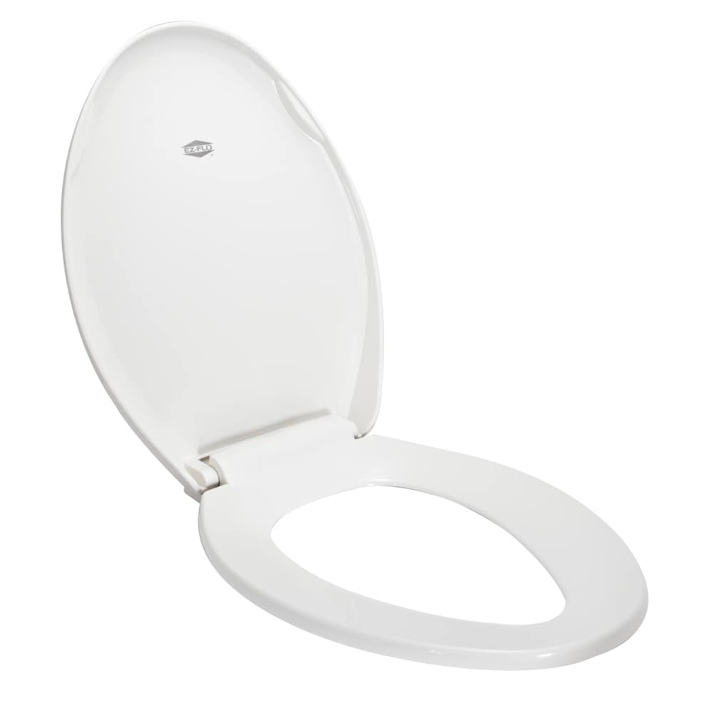 EZ-FLO 65933 Plastic White Elongated Soft Close Toilet Seat