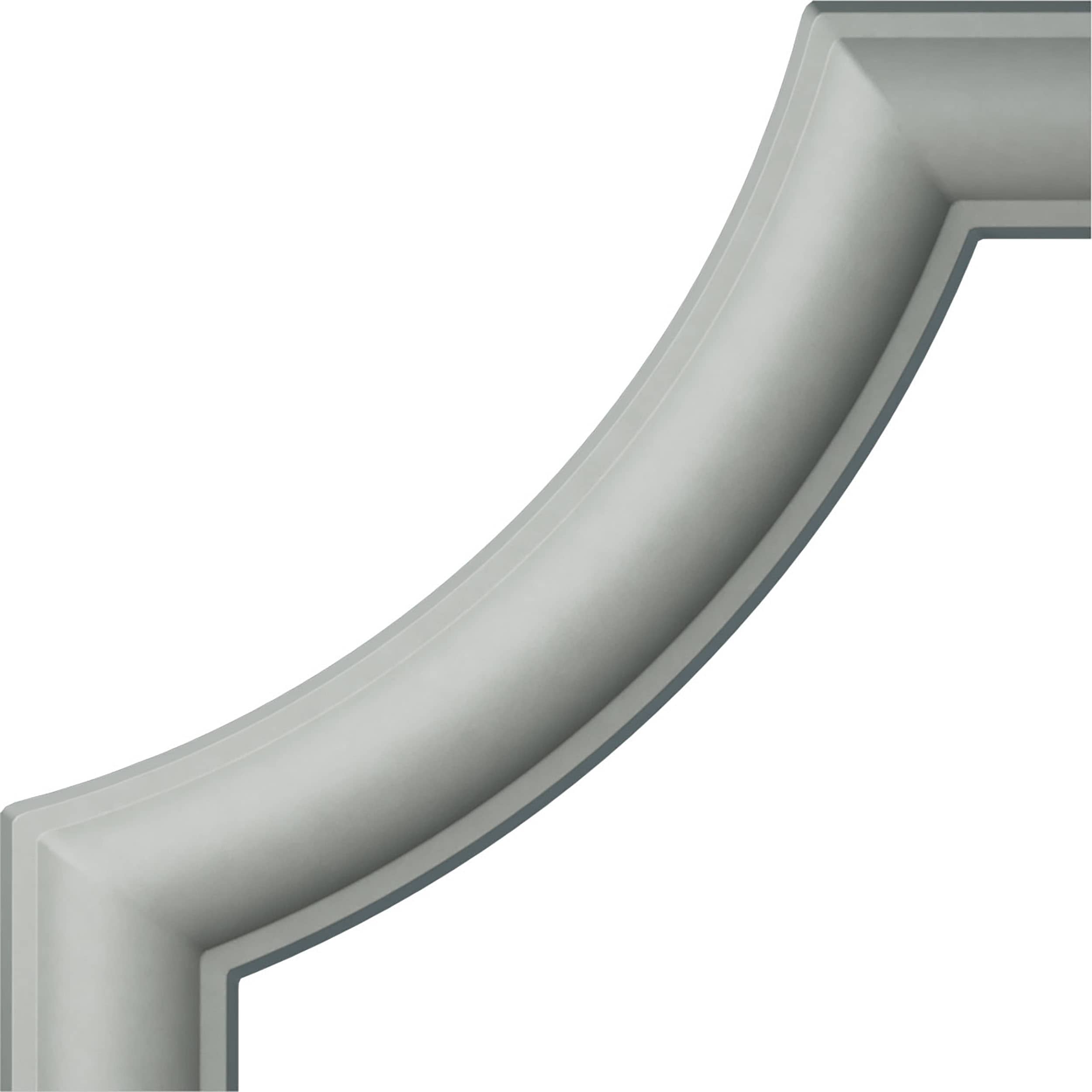 Ekena Millwork PML04X04TR Traditional Primed Urethane Panel Corner Picture Frame Moulding