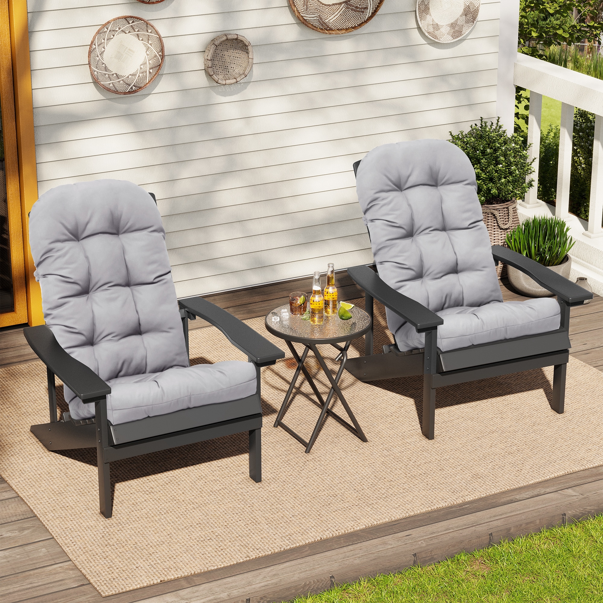 CloudFly CL-CU002LGY-1 Patio-Furniture-Cushions - View #10