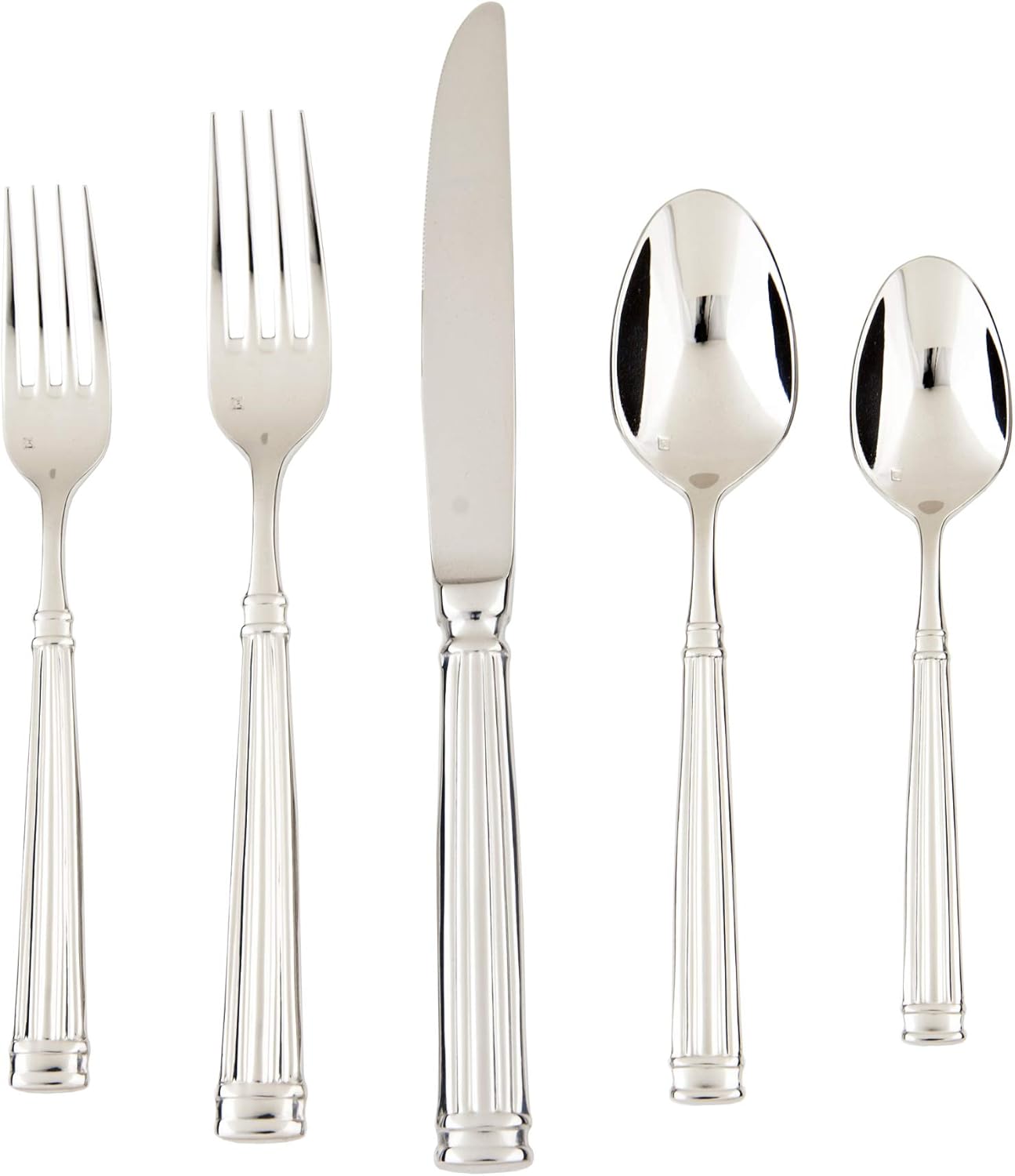 Fortessa Doria 5 Piece Flatware Set Silver