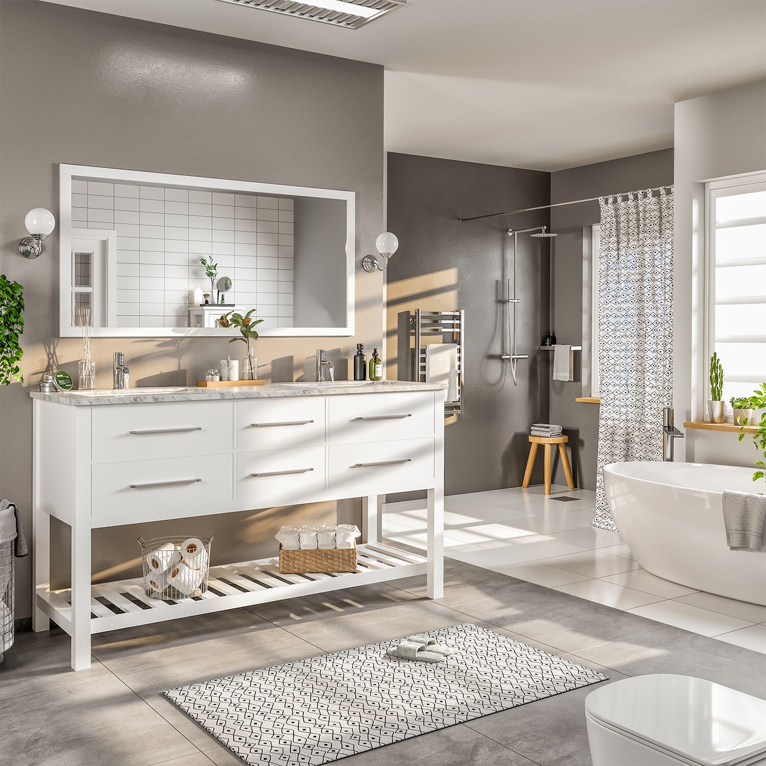 Eviva EVVN512-60WH Bath-Vanity-Combo - View #2