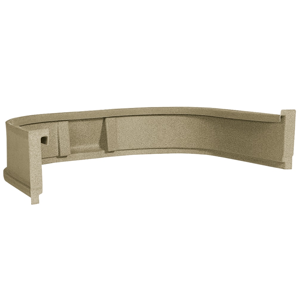 Wellcraft 020601291 78-Inches W x 45-Inches L x 12-Inches H Brown Plastic Window Well Area Wall - Meets Egress Requirement