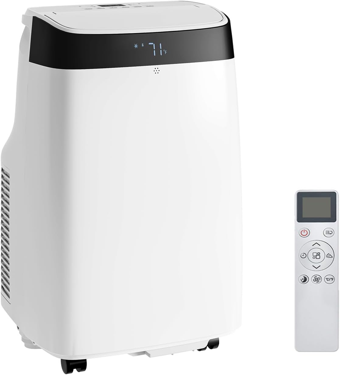 Qeetex LXLS2-PHO-0XJ0O4PK 10000 BTU Portable Air Conditioner Quiet Room AC for 450 Sq Ft Sleep Mode Dehumidifier 3 Speed Fan Remote Control Window Kit