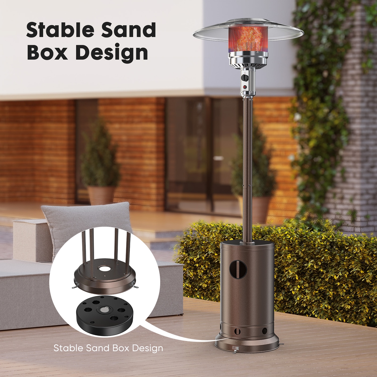 GZMR GZ-HW61848BK Outdoor-Gas-Patio-Heaters - View #4