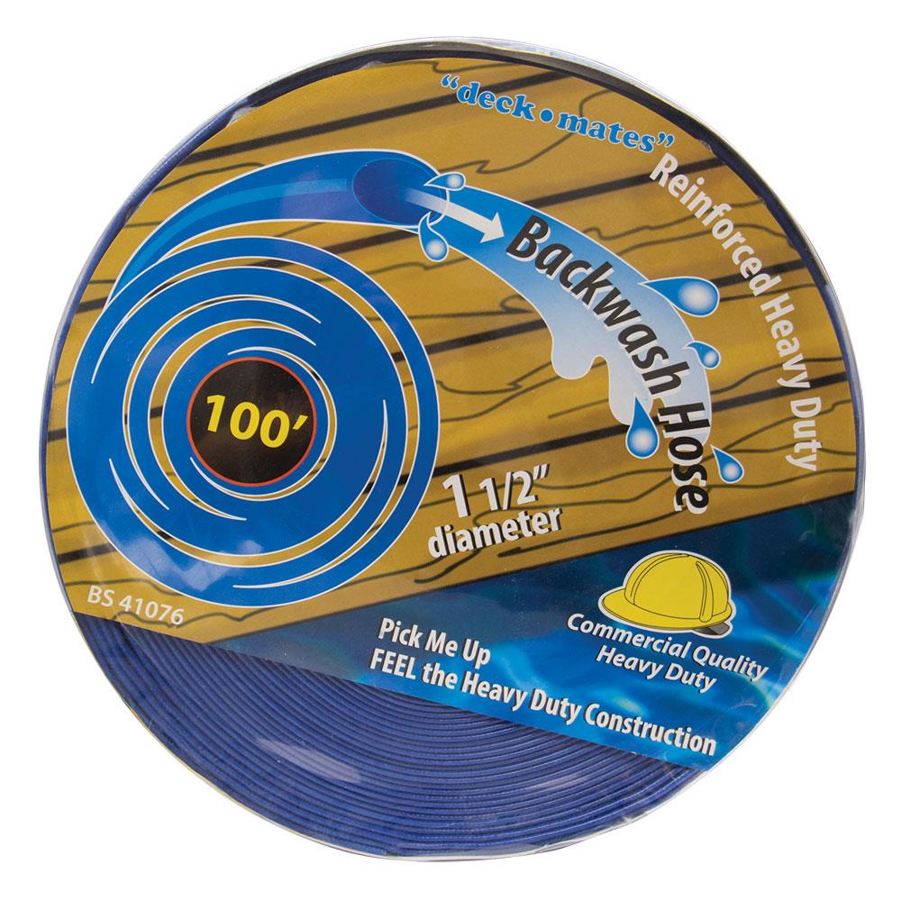Blue Torrent Pool Products 1.5-in x 100-ft Vinyl Backwash Hose in