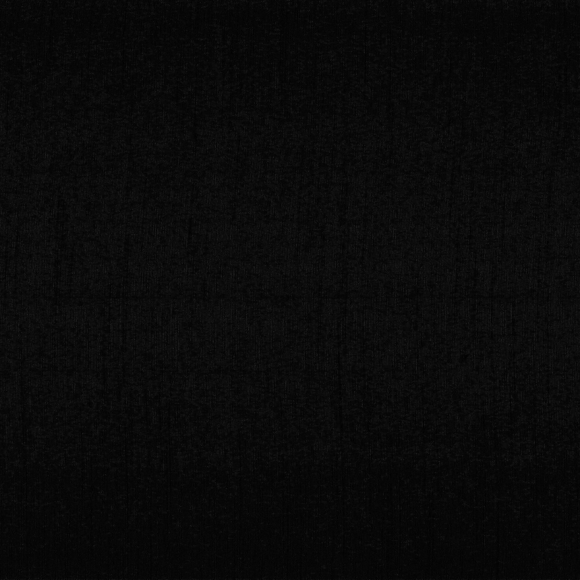 Black Faux Silk Blackout Rod Pocket Window Curtain Panel