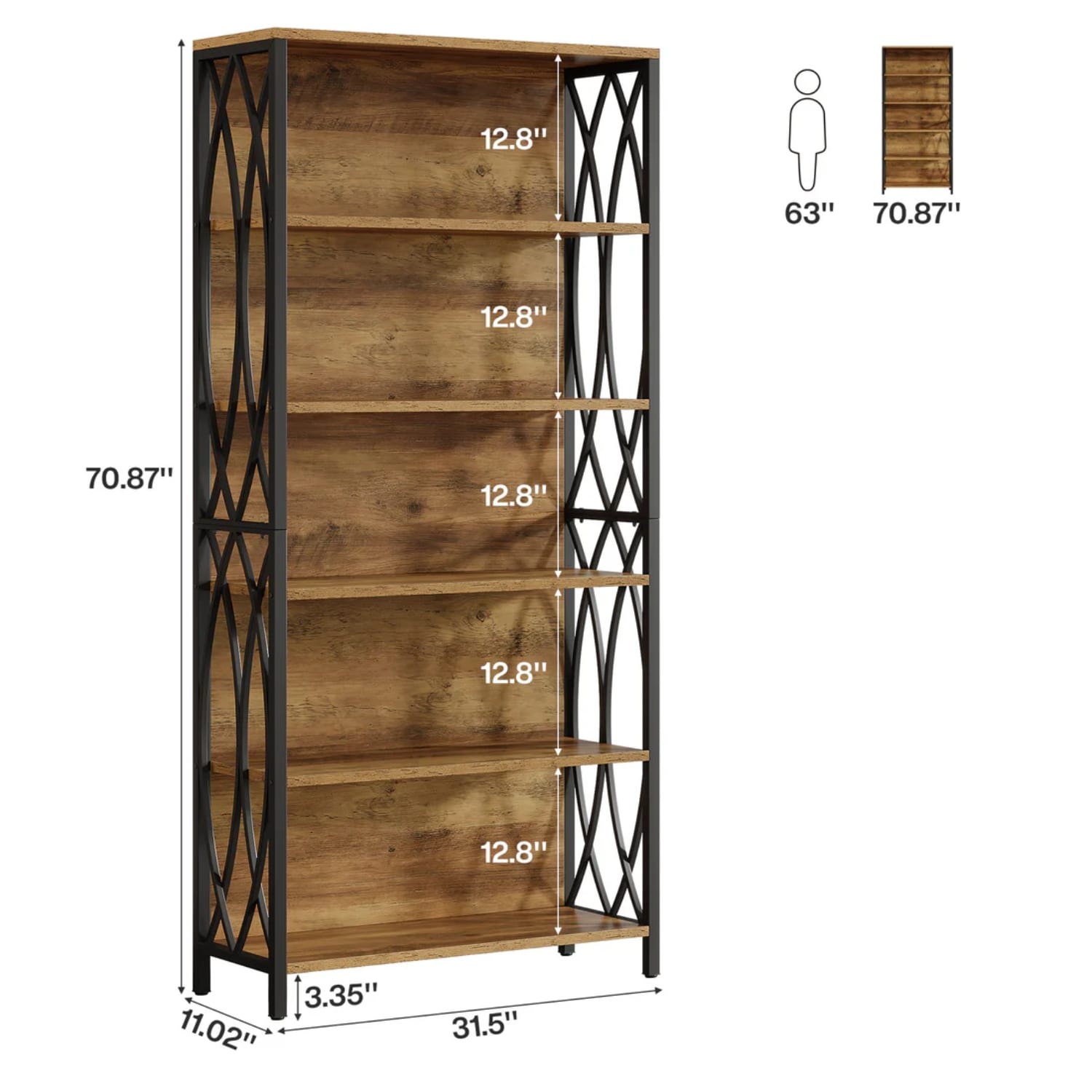 Wooakway FXLS0605-604A164 Free-Standing-Shelving - View #7
