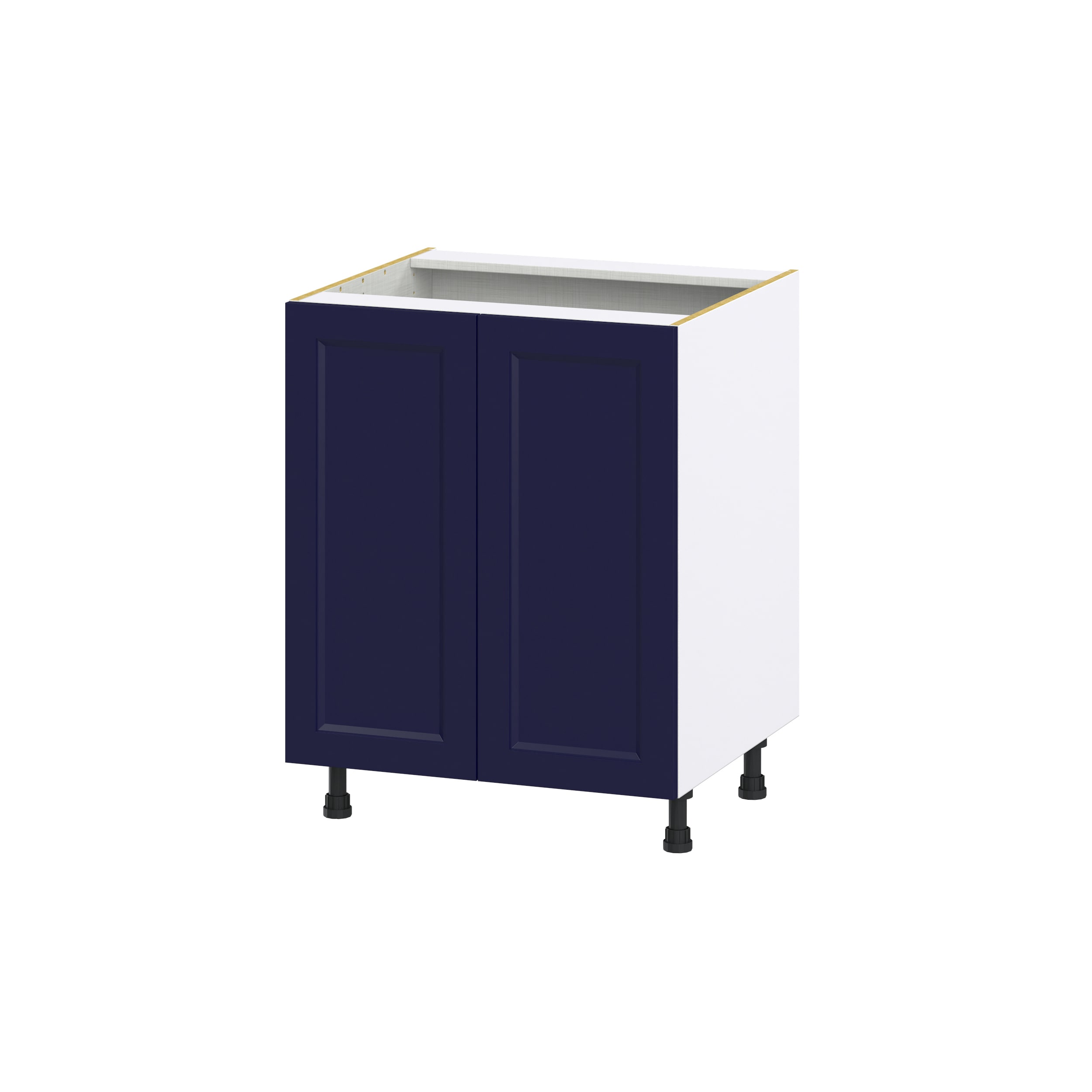 Hugo&Borg Lorette 36-in W x 34.5-in H x 24-in D Navy Blue Sink Base Fully Assembled Cabinet (Recessed Panel Shaker Style)