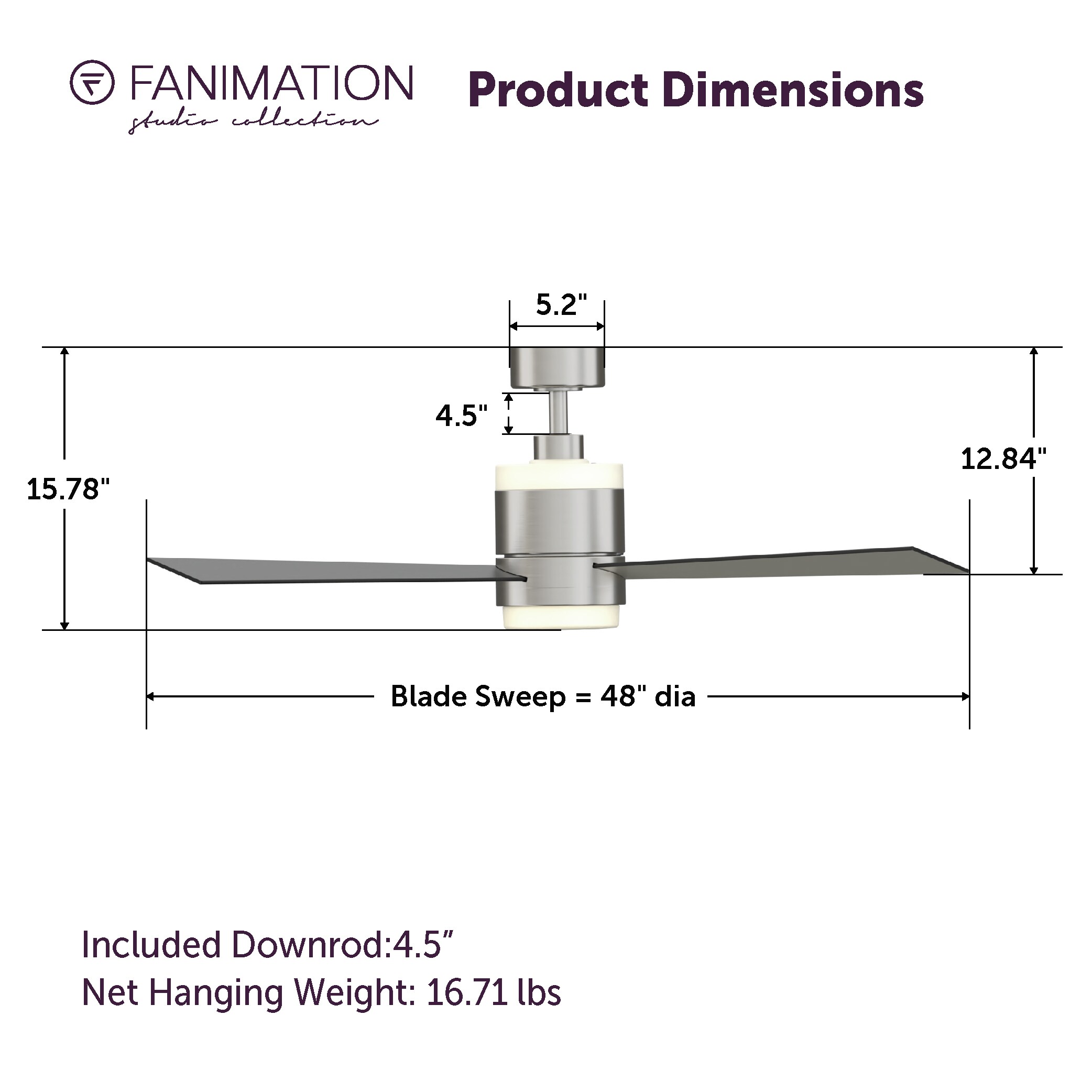 Fanimation Studio Collection LP8577LBN Ceiling-Fans - View #11