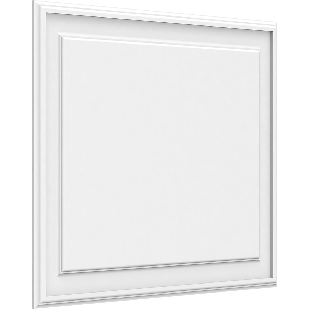 Ekena Millwork WALP32X26X062LEG 32-in x 26-in Smooth Paintable/Stainable White PVC Wainscoting Fretwork Wall Panel (