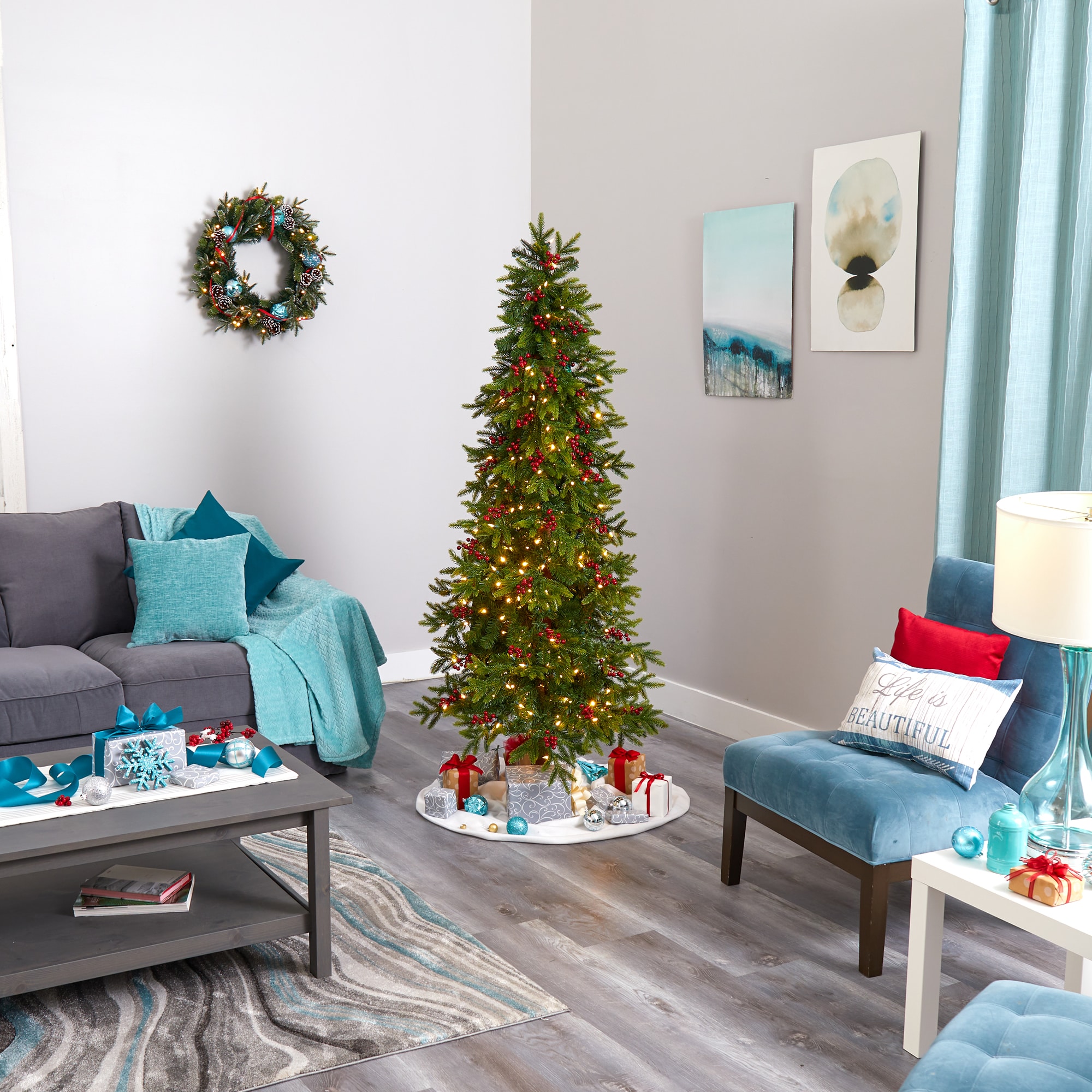 Nearly Natural T1498 Artificial-Christmas-Trees - View #8