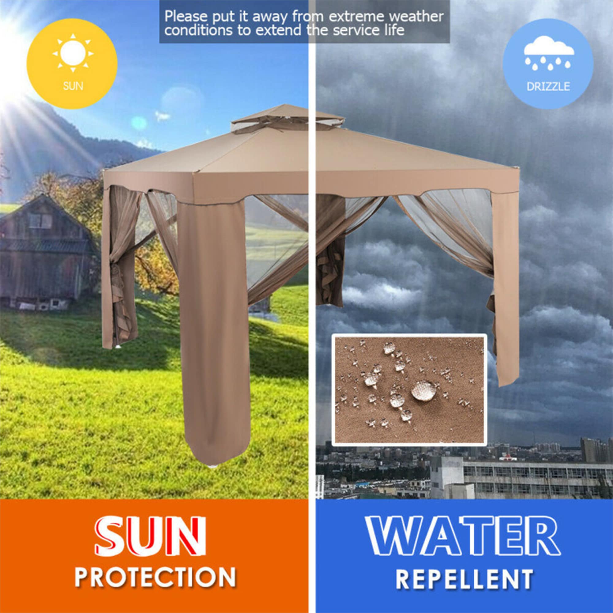 BABOOM BOM-70368-OR Wood-Resin-Gazebos - View #8