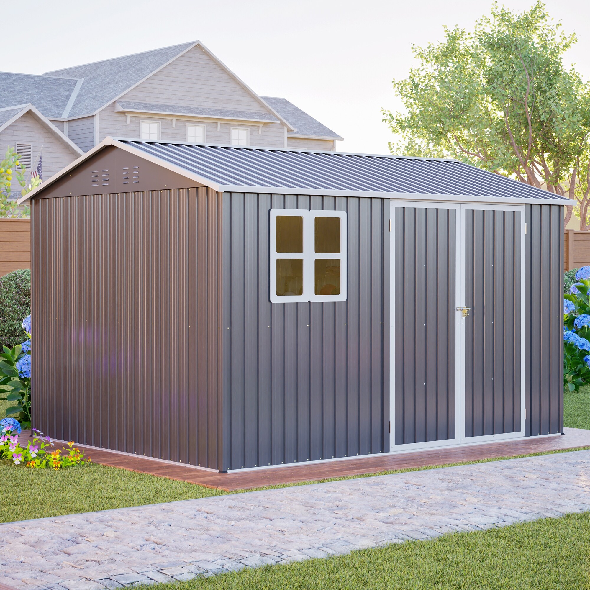 ToolCat LWLR-46-SS Metal-Storage-Buildings-Sheds - View #4