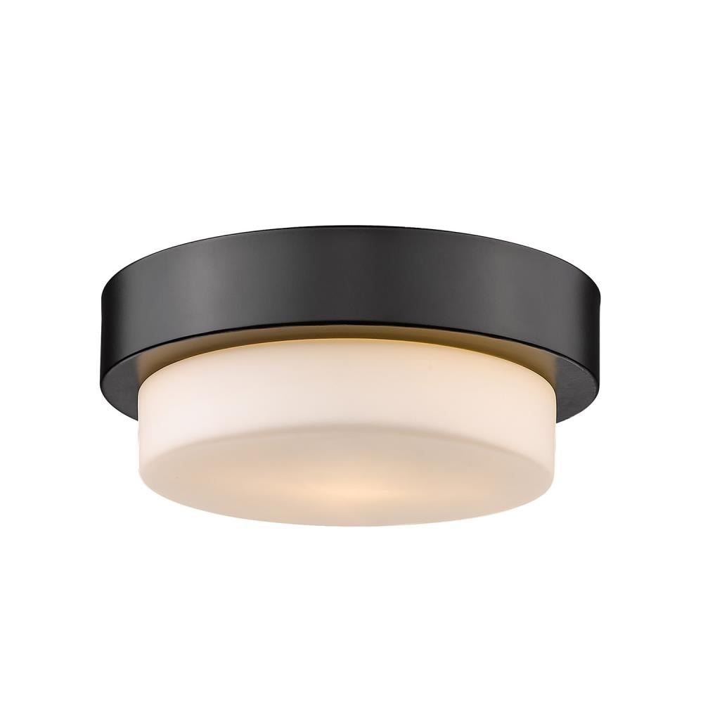 Golden Lighting Multi-Family 1-Light 8.5-in Matte Black Incandescent ...