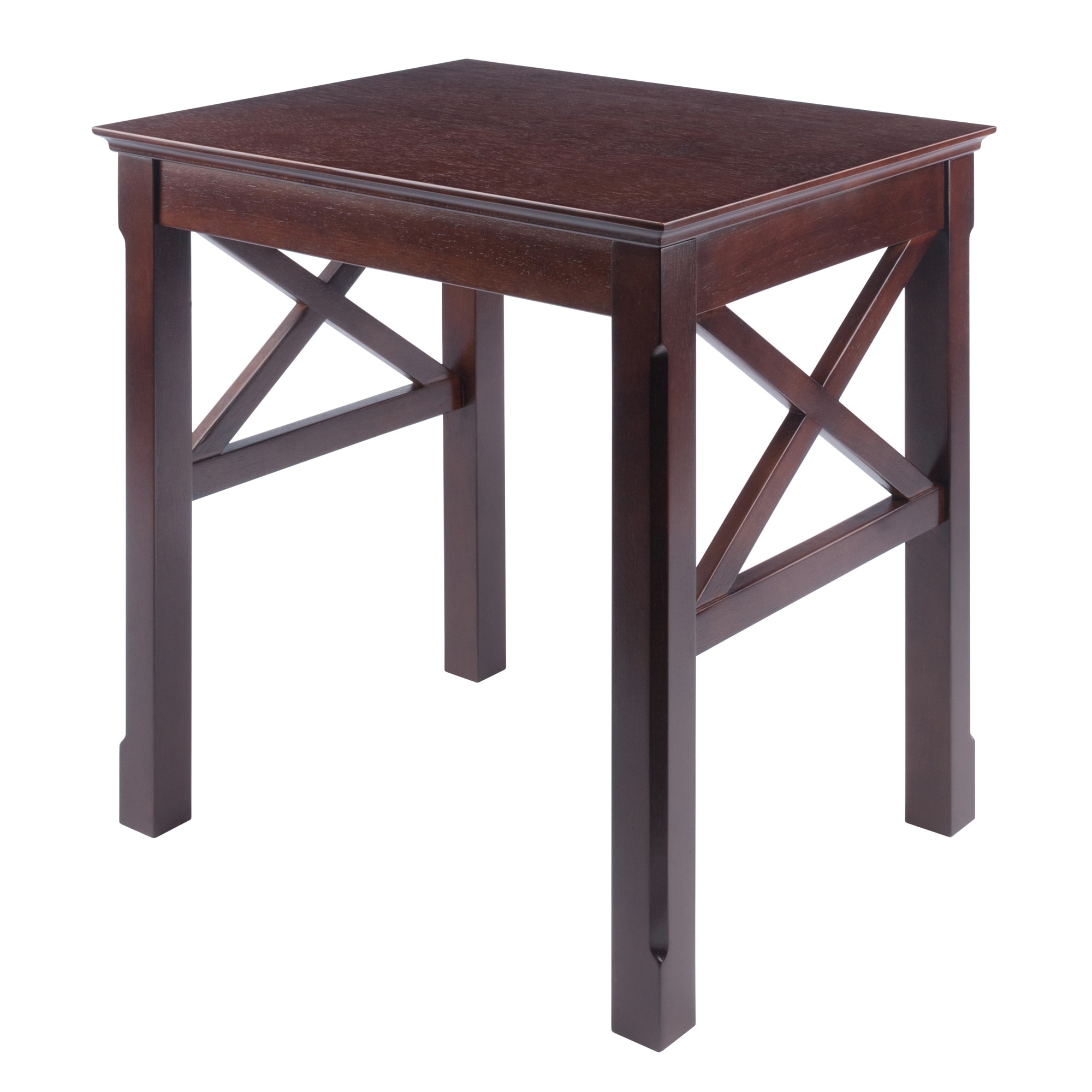 Cappuccino Wood 3-Piece Rectangular Nesting Tables