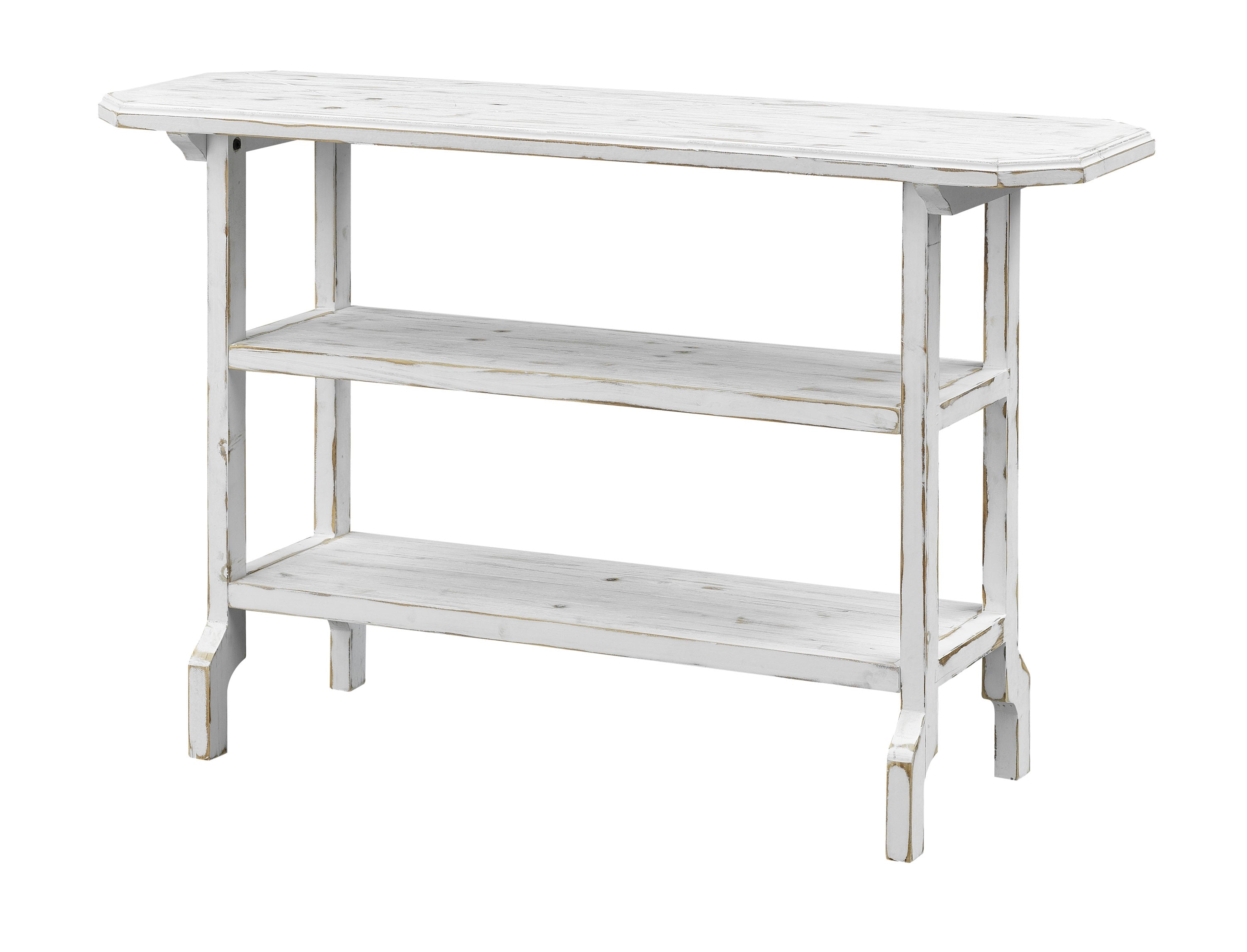 Coast to Coast 55622 Coastal Boardwalk White Wash Console Table