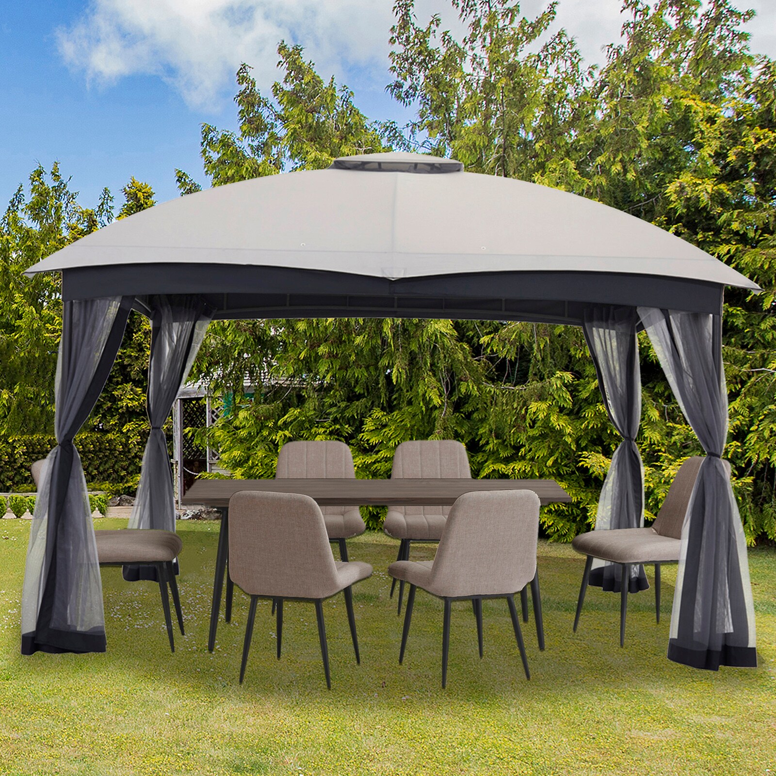 StarEcho GAZ007MG Wood-Resin-Gazebos - View #5