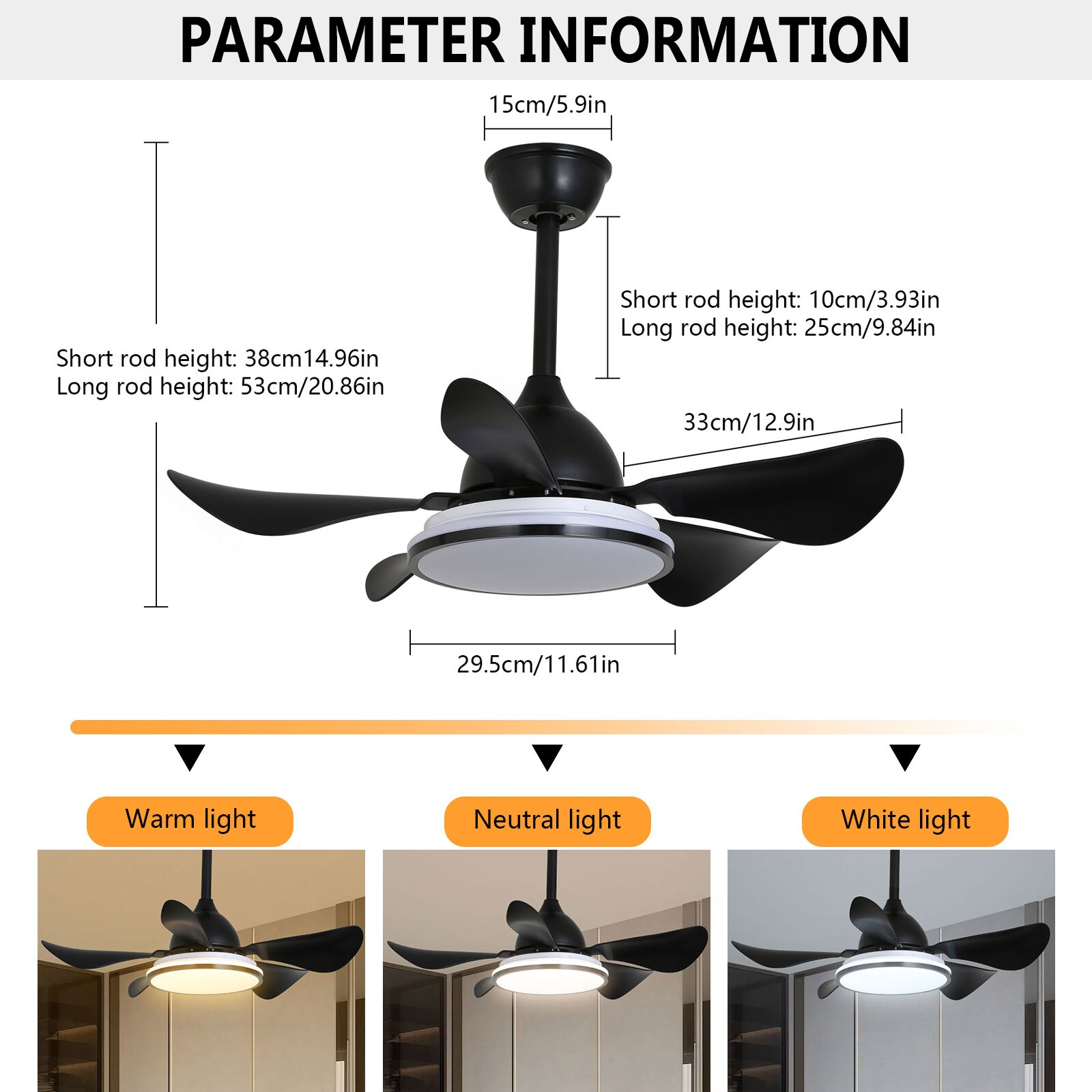Oukaning JZUCOD-00270099 Ceiling-Fans - View #4