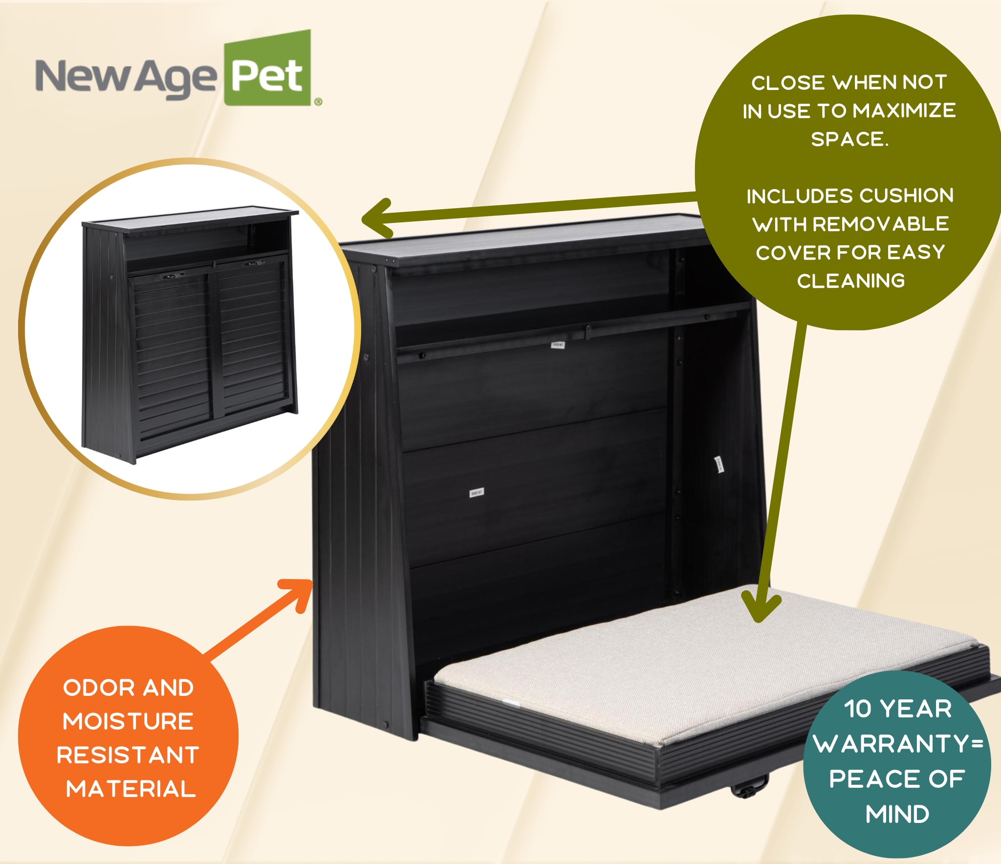 X-Large Black ECOFLEX Orthopedic Murphy Dog Bed