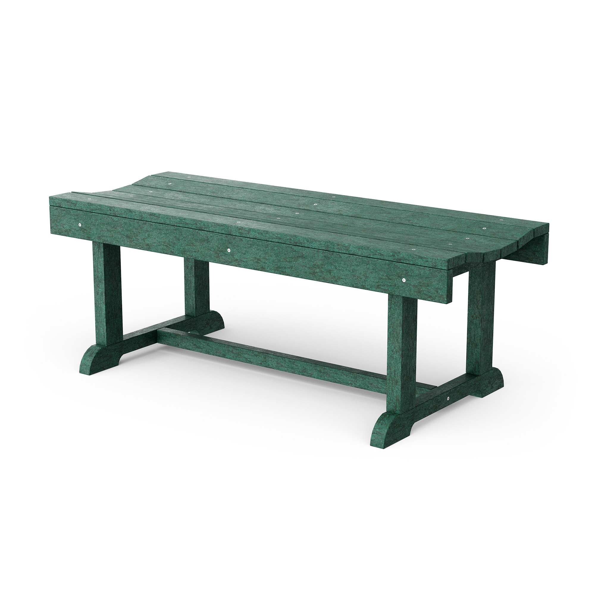 Wildridge LCC-174-42-TG Heritage 42-Inches W x 17.5-Inches H Turf Green Plastic Traditional Bench