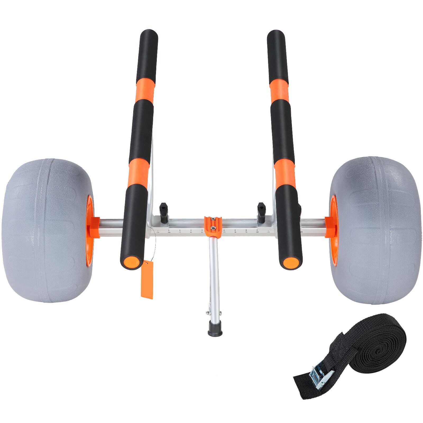 SVOPES Heavy Duty Kayak Cart. Foldable Canoe Trolley with 12inch Tires. Adjustable Width 6.69inch-17.32inch. 350lbs Load Capacity for Kayaks. Canoes. Paddleboards. Jon Boats #SVOPESS330LBS00700V0