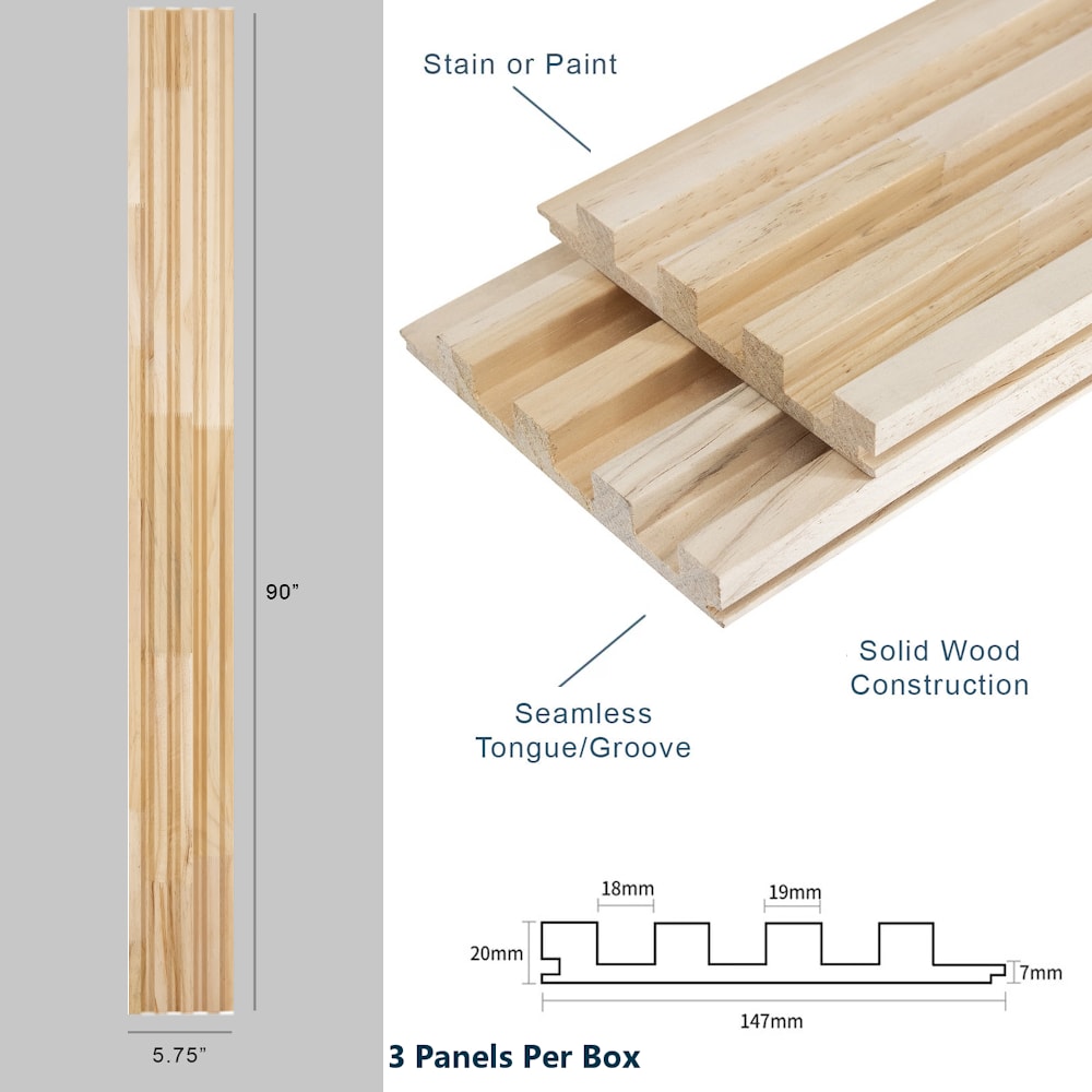 HIGHLANDERHOME WWC0000-90IN Wall-Panels - View #2