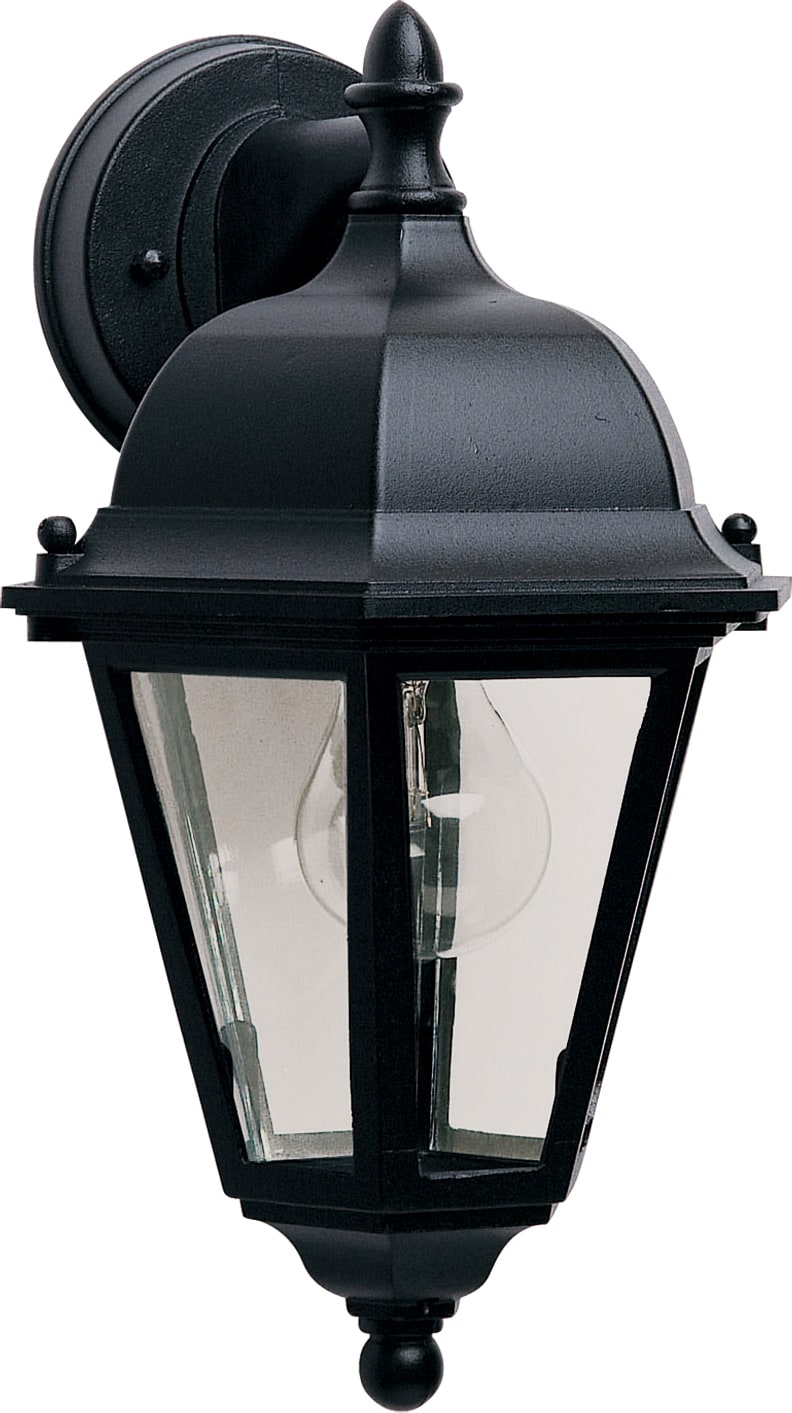Maxim Lighting 1000BK Westlake 1 -Light 15.0000-in H Matte Black Hardwired Outdoor Wall Light